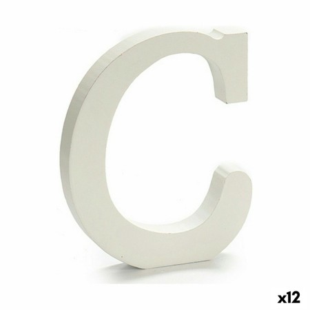 Lettre Pincello C Blanc 1,8 x 21 x 17 cm (12 Unités): Plus de 300.000 produits de grandes marques en vente directe à prix usine 