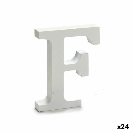 Lettre Pincello F Blanc 2 x 16 x 14,5 cm (24 Unités): Plus de 300.000 produits de grandes marques en vente directe à prix usine 