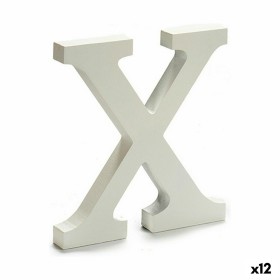 Lettre Pincello X Blanc 1,8 x 21 x 17 cm (12 Unités): Plus de 300.000 produits de grandes marques en vente directe à prix usine 