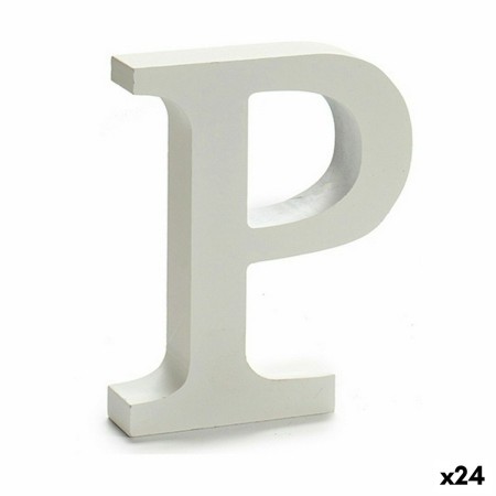 Lettre Pincello P Blanc 2 x 16 x 14,5 cm (24 Unités): Plus de 300.000 produits de grandes marques en vente directe à prix usine 