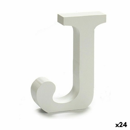 Lettre Pincello J Blanc Bois 2 x 11 cm (24 Unités): Plus de 300.000 produits de grandes marques en vente directe à prix usine su
