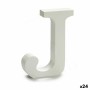 Lettre Pincello J Blanc Bois 2 x 11 cm (24 Unités): Plus de 300.000 produits de grandes marques en vente directe à prix usine su