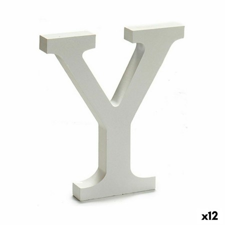 Lettre Pincello Y Blanc 1,8 x 21 x 17 cm (12 Unités): Plus de 300.000 produits de grandes marques en vente directe à prix usine 