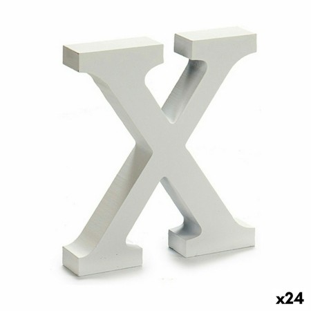 Lettre Pincello X Blanc 2 x 16 x 14,5 cm (24 Unités): Plus de 300.000 produits de grandes marques en vente directe à prix usine 