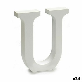 Lettre Pincello U Blanc 2 x 16 x 14,5 cm (24 Unités): Plus de 300.000 produits de grandes marques en vente directe à prix usine 