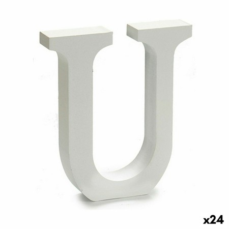 Lettre Pincello U Blanc 2 x 16 x 14,5 cm (24 Unités): Plus de 300.000 produits de grandes marques en vente directe à prix usine 