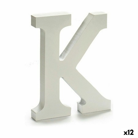 Lettre Pincello K Blanc 1,8 x 21 x 17 cm (12 Unités): Plus de 300.000 produits de grandes marques en vente directe à prix usine 