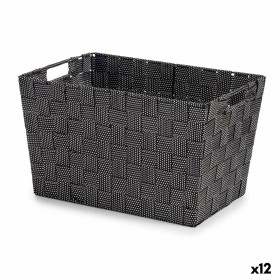 Panier Kipit A3-6875 Noir Tissu 25 x 20 x 35 cm (12 Unités): Plus de 300.000 produits de grandes marques en vente directe à prix