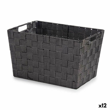 Panier Kipit A3-6875 Noir Tissu 25 x 20 x 35 cm (12 Unités): Plus de 300.000 produits de grandes marques en vente directe à prix