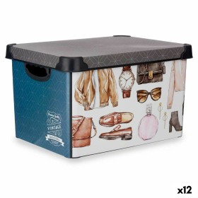 Boîte de rangement Kipit Vintage Plastique Vintage 22 L 30 x 23,5 x 40 cm Avec des poignées (12 Unités): Plus de 300.000 produit