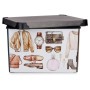 Boîte de rangement Kipit Vintage Plastique Vintage 22 L 30 x 23,5 x 40 cm Avec des poignées (12 Unités): Plus de 300.000 produit