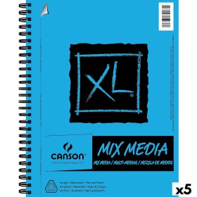 Bloc à dessin Canson XL Mix Media Blanc A4 Papier 5 Unités 30 Volets 300 g/m²: Plus de 300.000 produits de grandes marques en ve