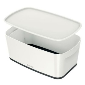 Boîte de rangement avec couvercle Leitz MyBox WOW Blanc Noir ABS 31,8 x 12,8 x 19,1 cm: Plus de 300.000 produits de grandes marq