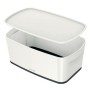 Boîte de rangement avec couvercle Leitz MyBox WOW Blanc Noir ABS 31,8 x 12,8 x 19,1 cm: Plus de 300.000 produits de grandes marq