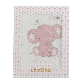 Couverture de bébé Eléphant Rose Broderie Double face 100 x 75 cm: Plus de 300.000 produits de grandes marques en vente directe 