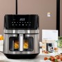 Friteuse à Air InnovaGoods Fryinn View 6500 Noir 1700 W 6,5 L Acier inoxydable: Plus de 300.000 produits de grandes marques en v