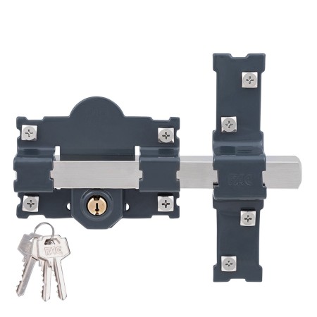 Serrure de sécurité Fac 101-l/105 b Acier Gris foncé 70 mm 105 mm: Plus de 300.000 produits de grandes marques en vente directe 