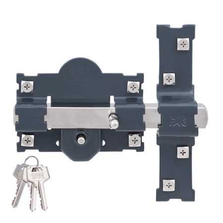 Serrure de sécurité Fac 101-r/105 b Acier Gris foncé 70 mm 105 mm: Plus de 300.000 produits de grandes marques en vente directe 