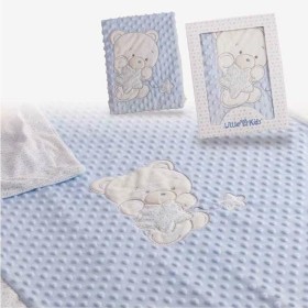 Couverture de bébé Ours Broderie Bleu Double: Plus de 300.000 produits de grandes marques en vente directe à prix usine sur cade