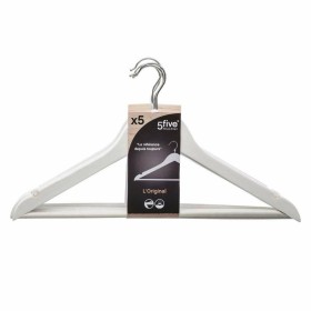 Jeu de porte-manteaux 5five Simply Smart Blanc Métal 44,5 x 23,5 x 1,5 cm (5 Unités): Plus de 300.000 produits de grandes marque