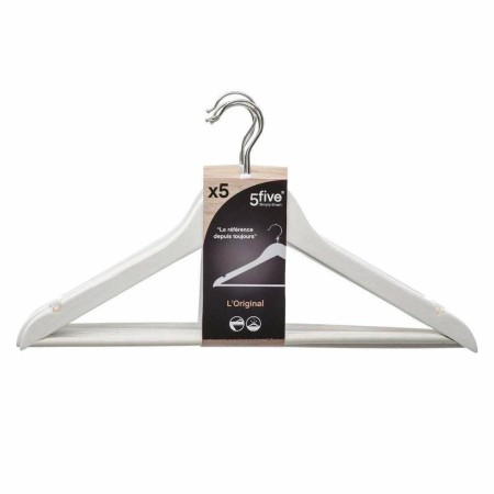 Jeu de porte-manteaux 5five Simply Smart Blanc Métal 44,5 x 23,5 x 1,5 cm (5 Unités): Plus de 300.000 produits de grandes marque