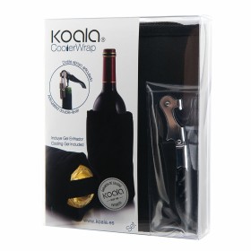 Set d'Accessoires pour Vin Koala Ac Noir Métal 2 Pièces: Plus de 300.000 produits de grandes marques en vente directe à prix usi