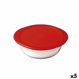 Panier-repas rond avec couvercle Ô Cuisine Cook & Store 21 x 21 x 7 cm Rouge 1,1 L Silicone verre (5 Unités): Plus de 300.000 pr