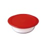 Panier-repas rond avec couvercle Ô Cuisine Cook & Store 21 x 21 x 7 cm Rouge 1,1 L Silicone verre (5 Unités): Plus de 300.000 pr