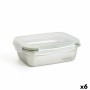 Boîte à lunch hermétique Bidasoa Theo 19,5 x 14,5 x 8 cm 850 ml Argenté Métal (6 Unités): Plus de 300.000 produits de grandes ma