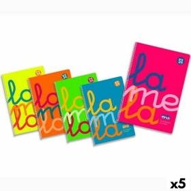 Lot de cahiers Lamela Multicouleur quarto 80 Volets (5 Unités): Plus de 300.000 produits de grandes marques en vente directe à p