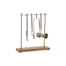 Coffret Cocktail DKD Home Decor 25,5 x 9 x 30 cm Naturel Argenté Acier inoxydable Acacia: Plus de 300.000 produits de grandes ma