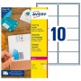 Etiquettes pour Imprimante Avery L4612 Blanc 25 Volets 99,1 x 57 mm (5 Unités): Plus de 300.000 produits de grandes marques en v