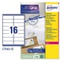 Etiquettes pour Imprimante Avery L7162 Blanc 15 Volets 99,1 x 33,9 mm (5 Unités): Plus de 300.000 produits de grandes marques en