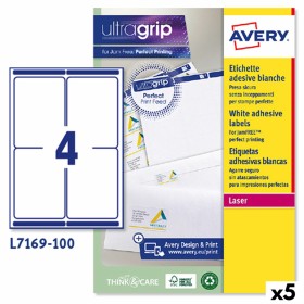 Etiquettes pour Imprimante Avery L7169 Blanc 100 Volets 99,1 x 139 mm (5 Unités): Plus de 300.000 produits de grandes marques en