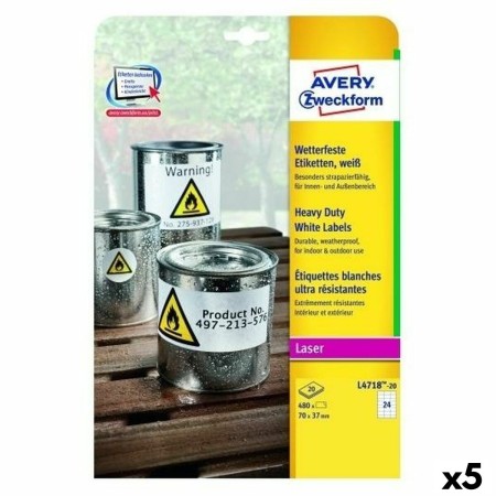 Etiquettes pour Imprimante Avery L4718 20 Volets 99,1 x 139 mm (5 Unités): Plus de 300.000 produits de grandes marques en vente 