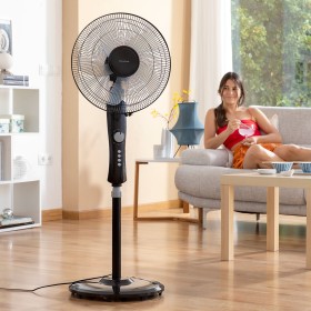 Ventilateur sur Pied InnovaGoods Breezinn Noir 45 W: Plus de 300.000 produits de grandes marques en vente directe à prix usine s
