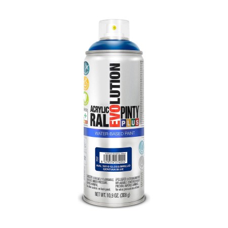 Peinture en spray Pintyplus Evolution RAL 5010 Base d'eau Gentian Blue 400 ml: Plus de 300.000 produits de grandes marques en ve