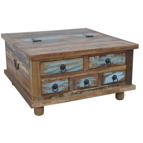 Table Basse DKD Home Decor 70 x 70 x 38 cm Métal Bois de manguier: Plus de 300.000 produits de grandes marques en vente directe 
