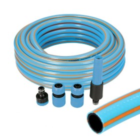 Jeu de tuyaux avec accessoires EDM 74107 PVC 5/8 20 mm x 15 m Bleu (15 m): Plus de 300.000 produits de grandes marques en vente 