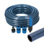Jeu de tuyaux avec accessoires EDM 74098 5/8 20 mm x 15 m Bleu (15 m): Plus de 300.000 produits de grandes marques en vente dire