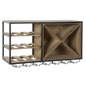 Range Bouteilles DKD Home Decor 80 x 24 x 44 cm Sapin Naturel Noir Métal Marron Bois MDF: Plus de 300.000 produits de grandes ma