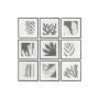 Cadre DKD Home Decor 40 x 4 x 40 cm Feuille d'une plante Urbaine (9 Unités): Plus de 300.000 produits de grandes marques en vent