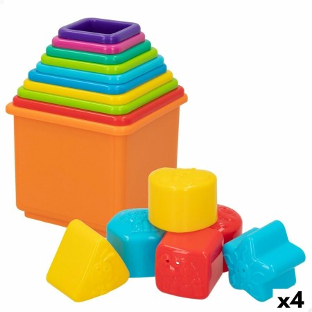 Blocs Empilables PlayGo 16 Pièces 4 Unités 10,5 x 9 x 10,5 cm: Plus de 300.000 produits de grandes marques en vente directe à pr