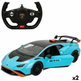 Voiture Télécommandée Lamborghini Huracán STO Bleu 1:14 (2 Unités): Plus de 300.000 produits de grandes marques en vente directe