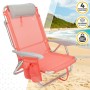Chaise Pliante avec Repose-Tête Aktive Flamingo Corail 51 x 76 x 45 cm (2 Unités): Plus de 300.000 produits de grandes marques e