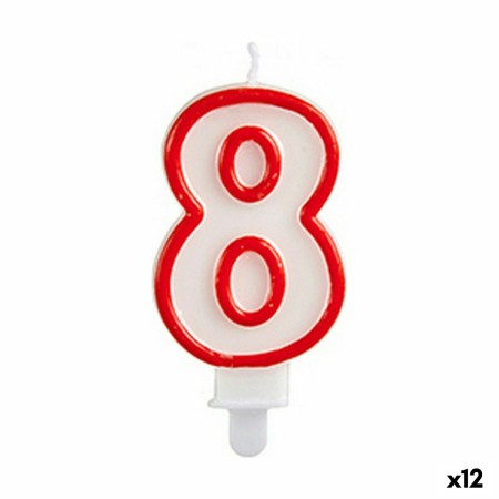Bougie Anniversaire Numéro 8 (12 Unités): Plus de 300.000 produits de grandes marques en vente directe à prix usine sur cadeaufo