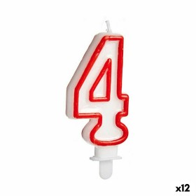 Bougie Anniversaire Numéro 4 (12 Unités): Plus de 300.000 produits de grandes marques en vente directe à prix usine sur cadeaufo