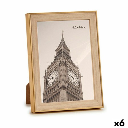 Cadre photo 15,6 x 2 x 20,7 cm Doré Marron Plastique verre (6 Unités): Plus de 300.000 produits de grandes marques en vente dire