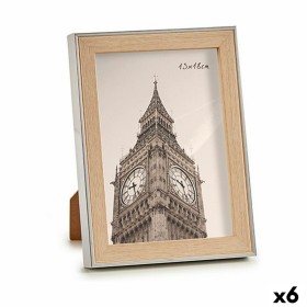 Cadre photo 15,6 x 2 x 20,7 cm Argenté Marron Plastique verre (6 Unités): Plus de 300.000 produits de grandes marques en vente d
