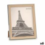 Cadre photo 23 x 27 x 2 cm Argenté Marron Plastique verre (6 Unités): Plus de 300.000 produits de grandes marques en vente direc